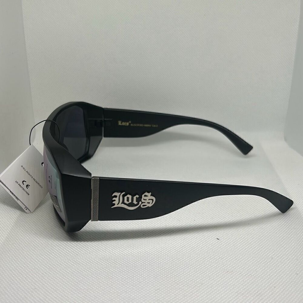 Locs Mens Mirrored Hardcore Sunglasses - Picture 2 of 3